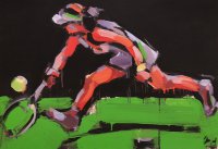 Virginijus Viningas „Tenisas“, 2019, 100 x 70, akrilas, kartonas